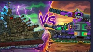 Морской и Наземный МОНСТР | СУХОПУТНЫЙ КРЕЙСЕР vs БИСМАРК -Мультики про танки