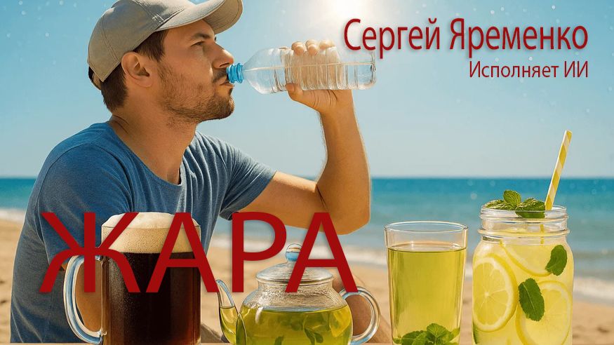 Летняя песенка "Жара ". Стихи Сергей Яременко, исполняет ИИ