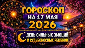 Гороскоп на 17 мая 2026 🌙 День сильных эмоций и судьбоносных решений