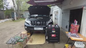 Toyota Land Cruiser Prado 150 1KD-FTV 3.0 Полная аппаратная замена масла в АКПП A750F с ArmActiv