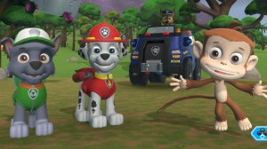 Щенячий патруль. Paw Patrol. Смелые щенки спасают обезьянок из беды . Для детей. ч 32