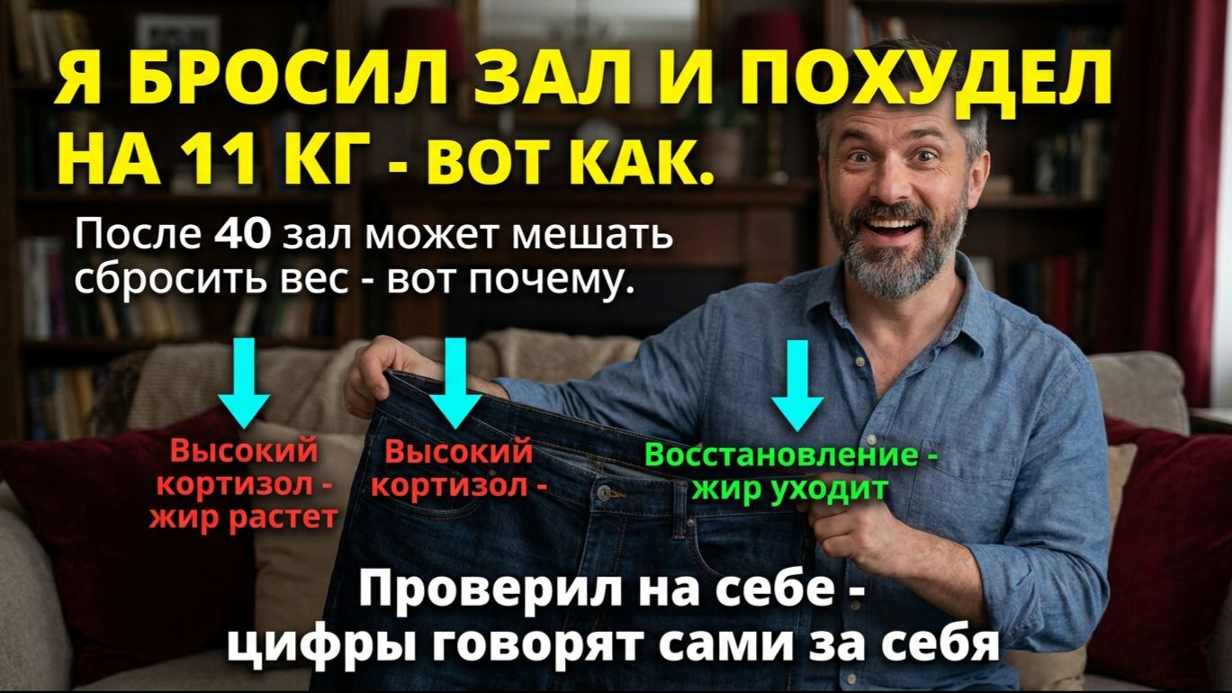 Я БРОСИЛ ЗАЛ И ПОХУДЕЛ. ВОТ ЧТО РЕАЛЬНО РАБОТАЕТ ПОСЛЕ СОРОКА