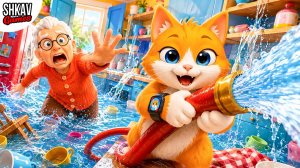 КОТ ЗАТОПИЛ ДОМ БАБУЛИ! Она в шоке! | I Am Cat VR / Часть 78