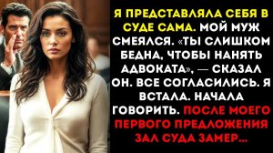 Мой муж рассмеялся, когда увидел, что я представляю себя в суде. Но его улыбка быстро исчезла