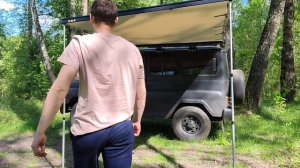 Полуавтоматическая маркиза на УАЗ Хантер