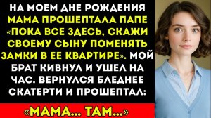 На моём дне рождения в кафе мама прошептала брату «Пока все здесь, иди и переоденься…»