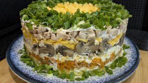 Салат ДОВОЛЬНЫЙ МУЖЧИНА. Разметают первым на столе! Невероятно вкусно и просто