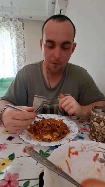 паста с курицей и грибами!