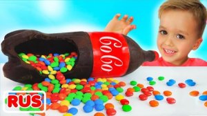 Влад и Никита | Челлендж с Шоколадом и газировкой и другие веселые истории для детей.подпишитесь!