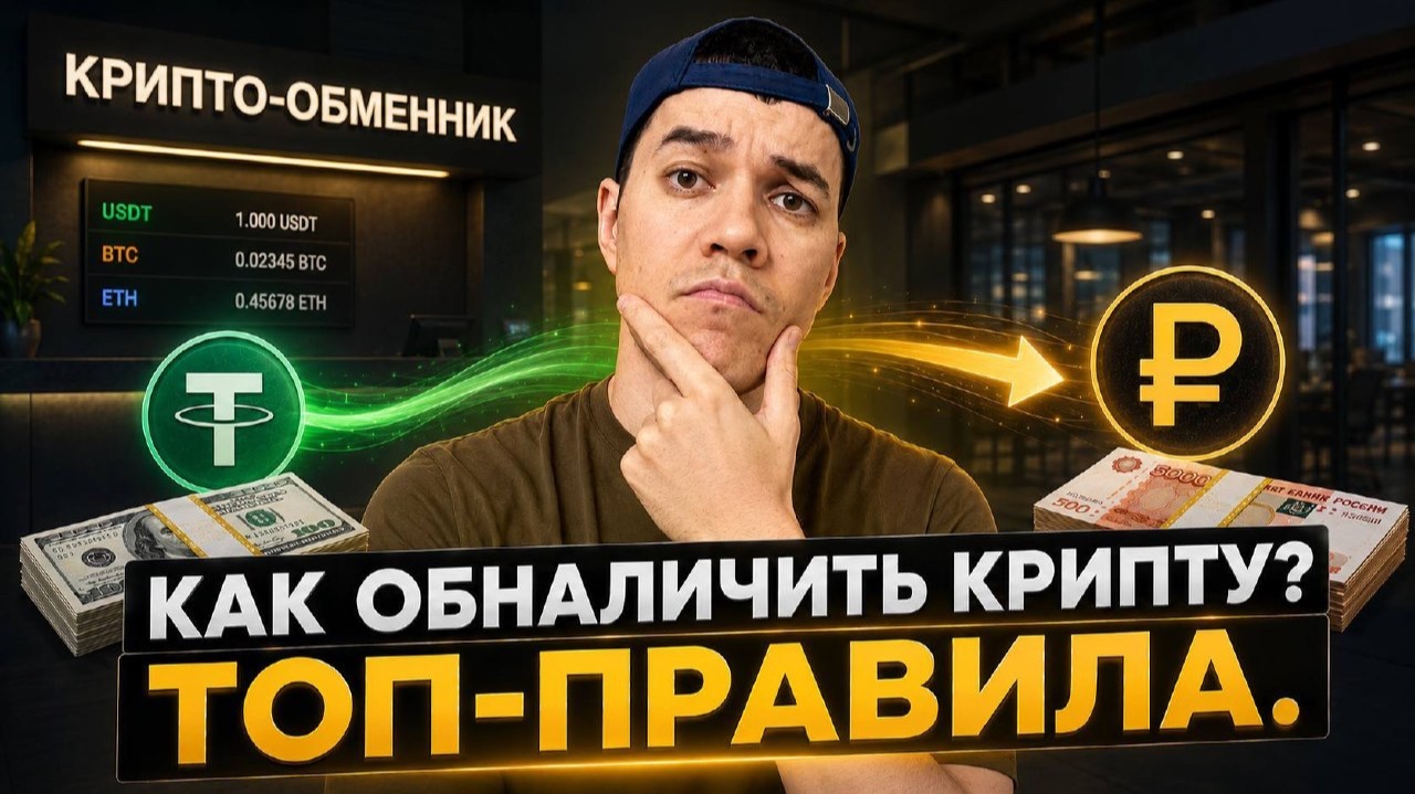 Обмен КРИПТЫ на наличные | Золотые правила.