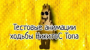 Тестовые анимации ходьбы НикитоС Топа .