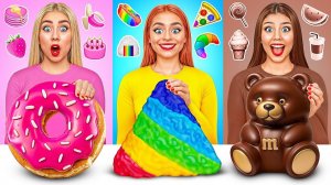 24 Часа Едим Еду Одного Цвета Челлендж # Война Пранков от Mega DO Challenge