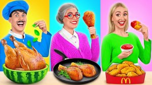 Кулинарный Челлендж# Я против Бабушки # Секретные Лайфхаки и Гаджеты от Mega DO Challenge