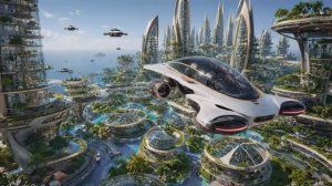 Футуристический город на Океане