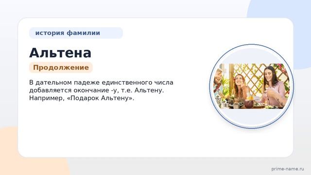Изучаем происхождение фамилии Альтена: история, значение и правильное склонение