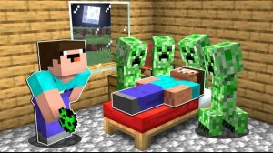 НУБ ЗАТРОЛЛИЛ ПРО КРИПЕРАМИ В МАЙНКРАФТ ! НУБИК И 7 ПРАНКОВ НАД ПРО В MINECRAFT Дак Плей