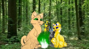 Украл котят Иссушителя)
Им кайф там, Волшебный Огонь учит их магии^^