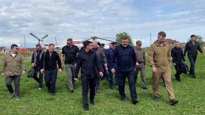 Руководители Дагестана проверили, как идет ликвидация последствий паводков.