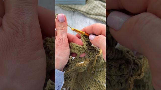 Ажурная с золотом. Обвязка. Завершаем