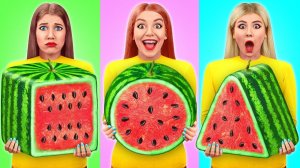 Геометрический Челлендж с Едой # Эпичная Битва с Едой с Mega DO Challenge