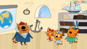 Три кота! Новые серии - играем в мини-игры. Мультики для детей. Яркие детские мультики смотреть!