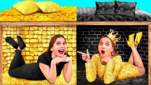 Секретный Домик Под Кроватью # Богатая vs Бедная Смешные Моменты от TeamTeen Challenge