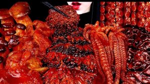АСМР ЕДА КОРЕЯ | МУКБАНГ | КАЛЬМАРЫ | ОСЬМИНОГИ | ГРИБЫ ЭНОКИ