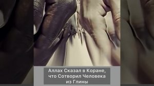 Аллах сказал в Коране, что сотворил нас из Глины → 👤 #Nasiha