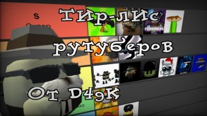 Тир-лист рутуберов часть 2