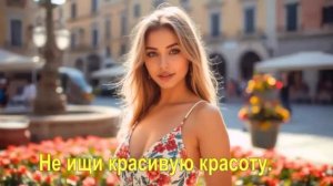 Не ищи красивую красоту.