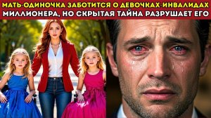 Одинокая Мать Заботится О Дочерях-Миллионера В Инвалидных Колясках — Но Тайна, Которую Она