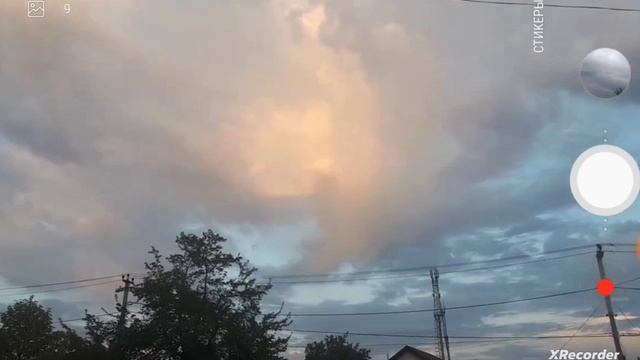 Туча с дождём на закате🌧️ смотреть онлайн