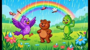 Мультик — Танцы под радугой в поле