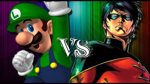 Луиджи против Робина! (Марио против DC Comics) Cartoon Fight Night, эпизод 3