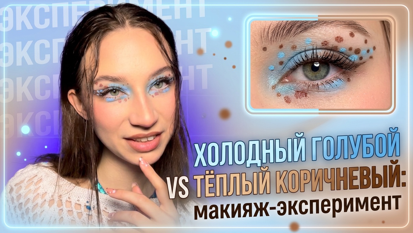 ХОЛОДНЫЙ ГОЛУБОЙ И ТЕПЛЫЙ КОРИЧНЕВЫЙ