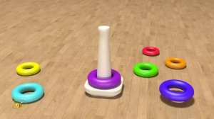 Учим цвета и цифры. Развивающий мультфильм для детей от 12 до 36. Игрушки для малыша - 1. Пирамидка