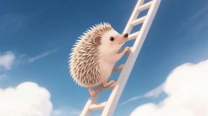 Поднимаюсь на саму высокую лестницу в майнкрафте