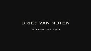 Женская коллекция Dries Van Noten весна-лето 2011 (без звука)