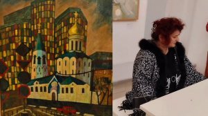 Между прошлым и будущим. Импровизация В.Бесединой на картину Оксаны Ковнер 23.4.26.Вернисаж.