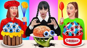 Кулинарный Челлендж# Уэнсдей Против Бабушки # Битвы с Едой от Mega DO Challenge