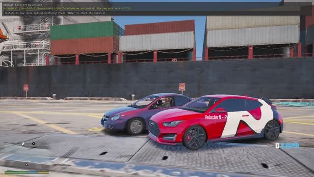 Dodge Neon vs Hyundai Veloster Turbo гонка на разных быстрых и мощных тачках в GTA 5
