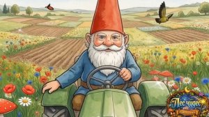 Гном и трактор для детей мультик