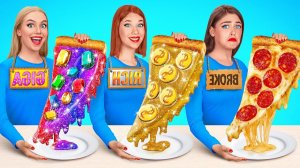 Бедная vs Богатая vs Ультра Богатая еда Челлендж # Съедобная Битва от Mega DO Challenge