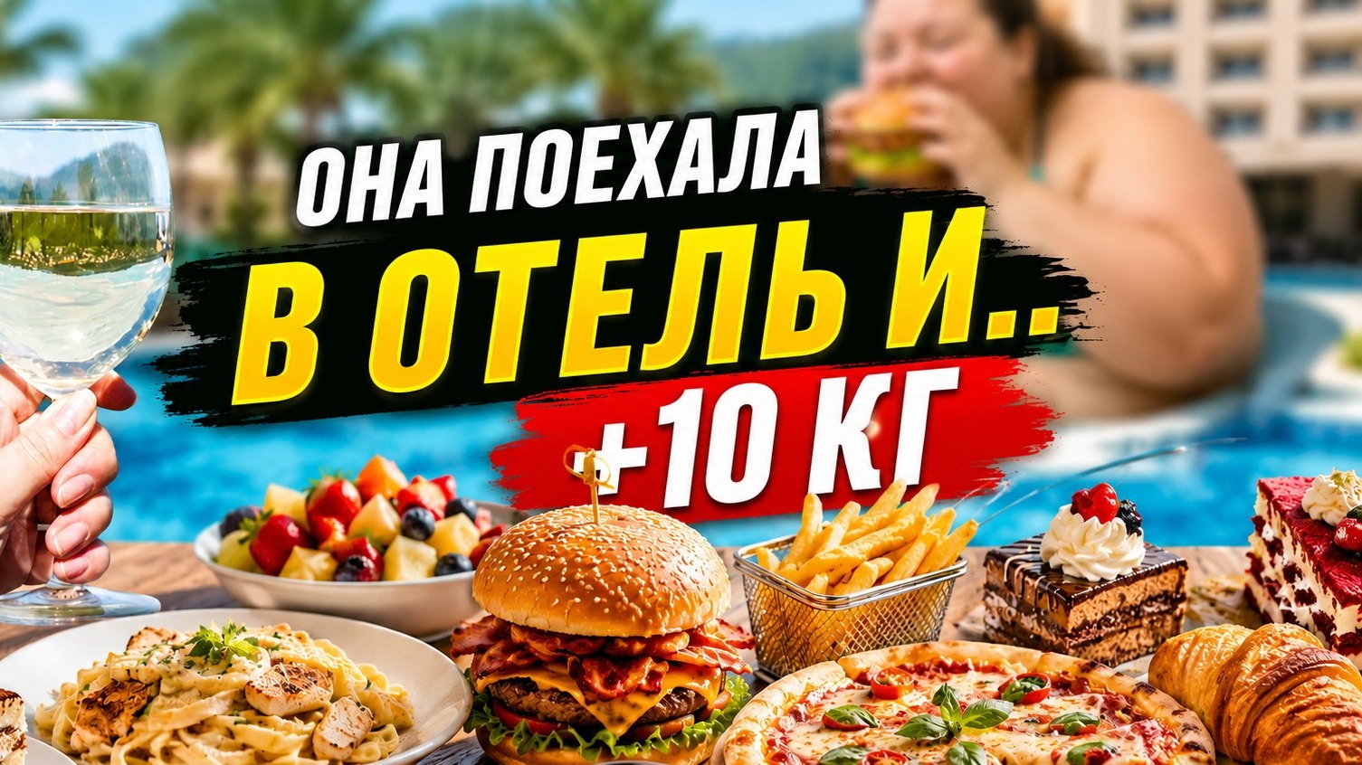 ИННА СУДАКОВА ПРОДОЛЖАЕТ ОТЪЕДАТЬСЯ В ОТЕЛЕ 🍖🍕🍗🍰🍽️🧆🥞🍺🥂😳👻