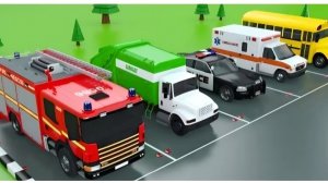 МУЛЬТИК ДЛЯ ДЕТЕЙ ПРО МАШИНКИ 🚑🚒🚓  ПАРКОВКА.  МУЛЬТФИЛЬМЫ ДЛЯ ДЕТЕЙ.