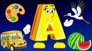 Обучающие занятия для детей/Учим букву А/Развивающий мультик для малышей/АЗБУКА