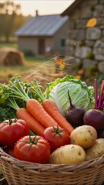 Свежие овощи с огорода: вкус и здоровье #овощи #фермерство #натуральное