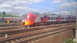 Столица России Москва вид из окна поезда МЦД-4 Серп и Молот - Кусково | Московский транспорт