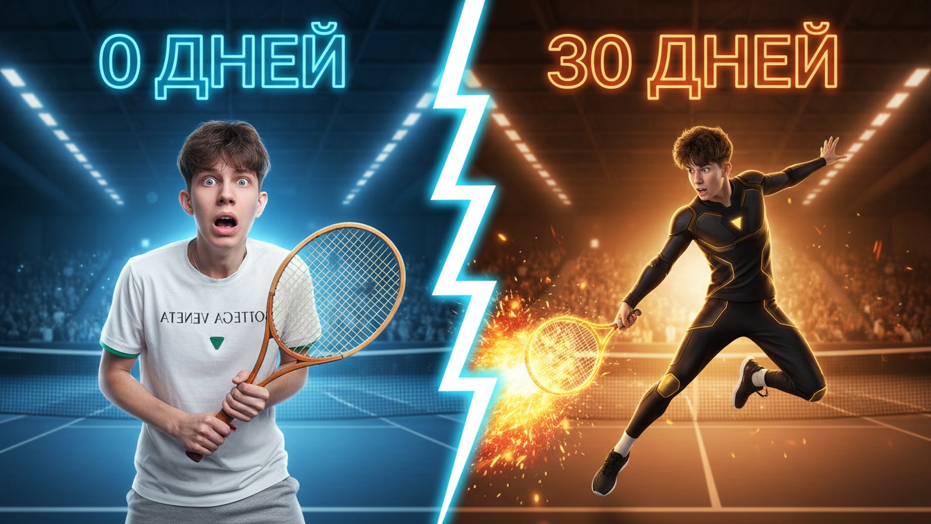 Я Стал Профессиональным ТЕННИСИСТОМ за 30 Дней!😱