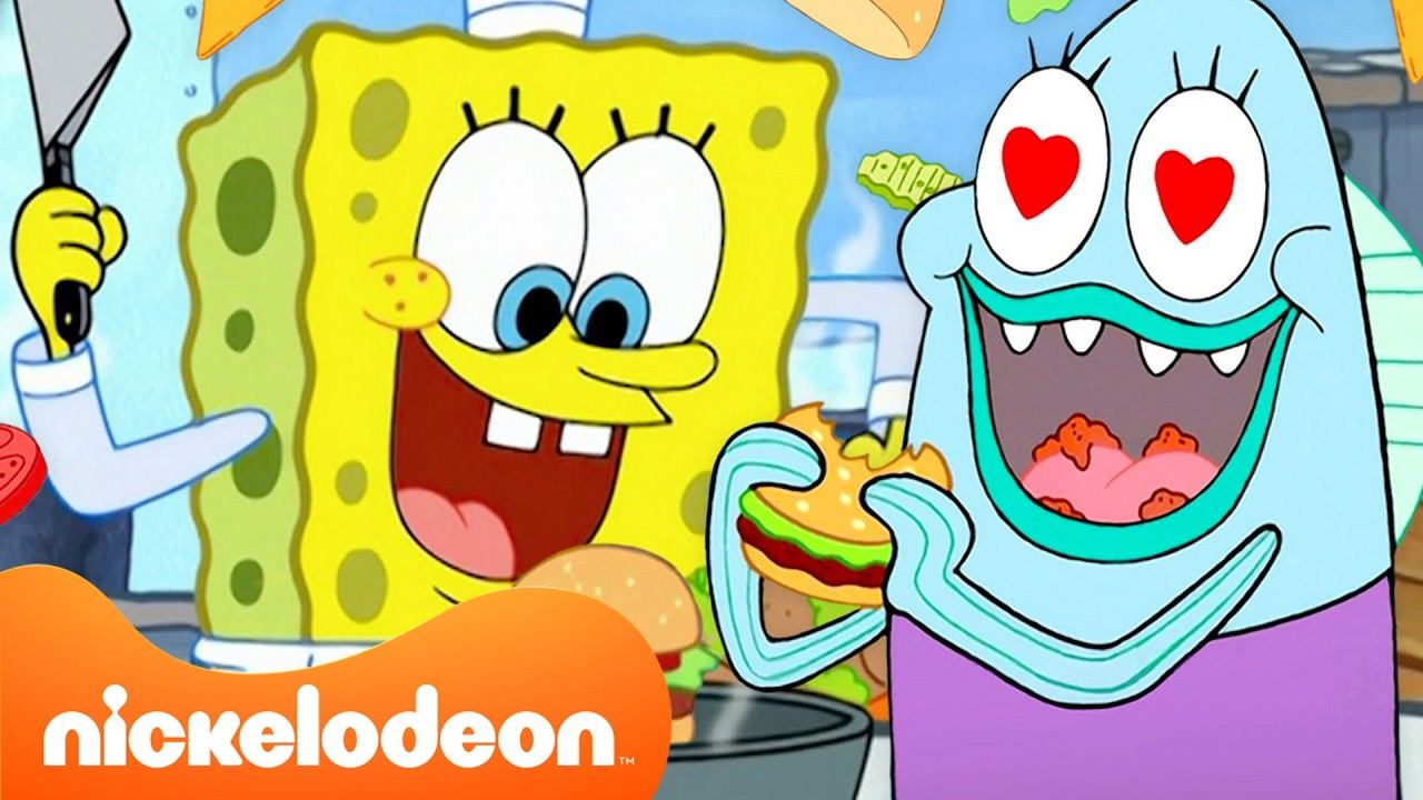 Губка Боб | Кулинарные шедевры Губки Боба! | 10 минут | Губка Боб | Nickelodeon Cyrillic смотреть онлайн